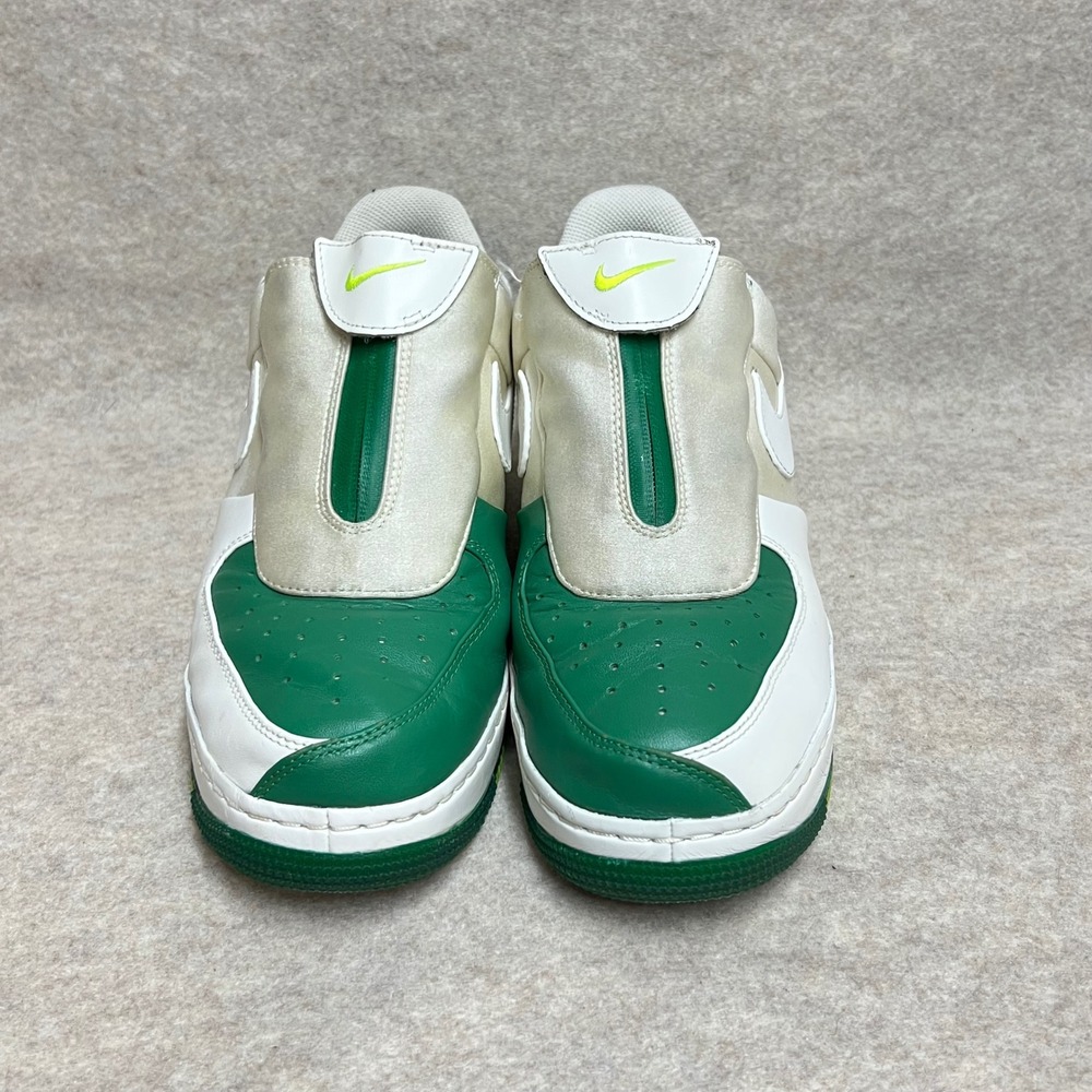 Nike Air Force 1 Downtown Spike Green White 616760-300 Mens 9 Zip Shroud Sneaker